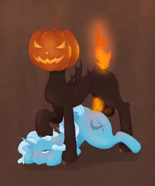 Trixie&Jack (by me, Melassa), Happy Halloween!