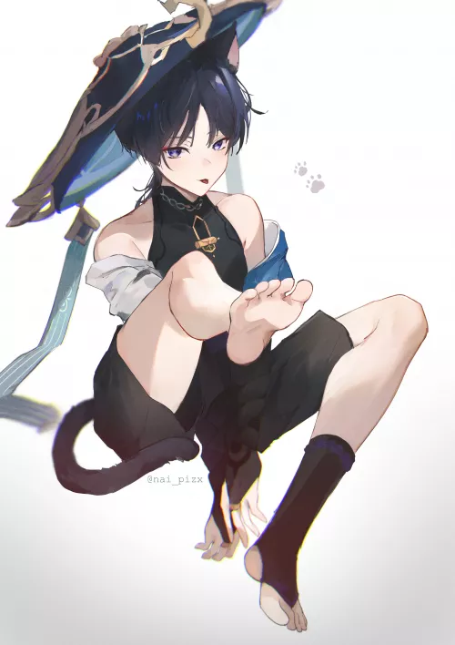 Wanderer by @nai_pizx. Scarameow?