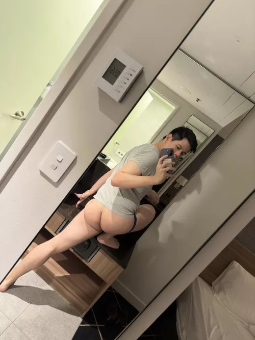 when in a hotel room.