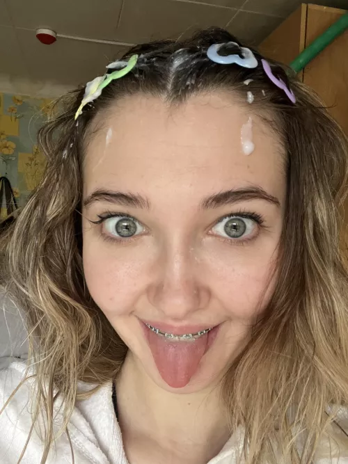 would you cum on my braces