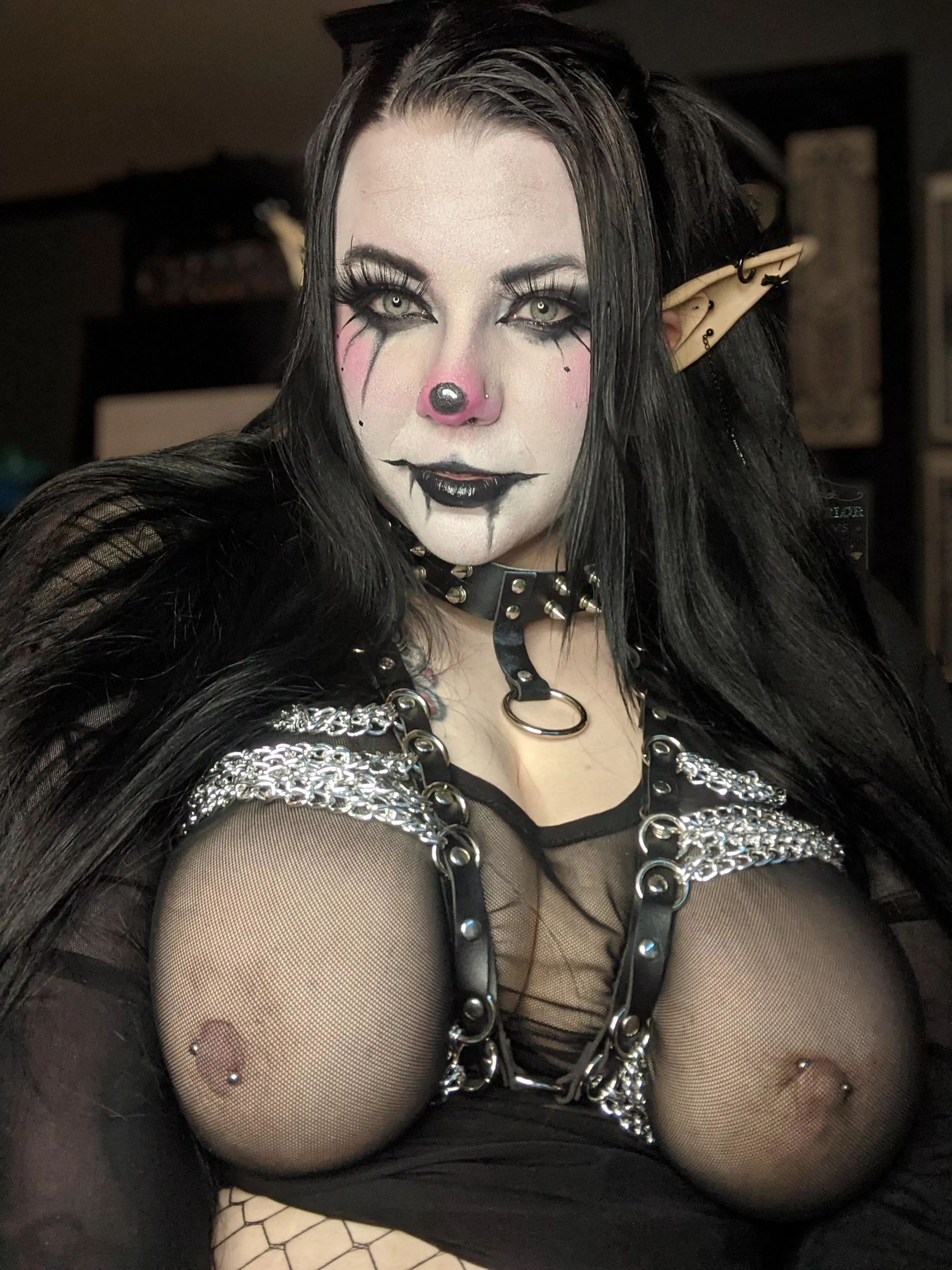 You suck on my huge tits, and I'll suck your cock