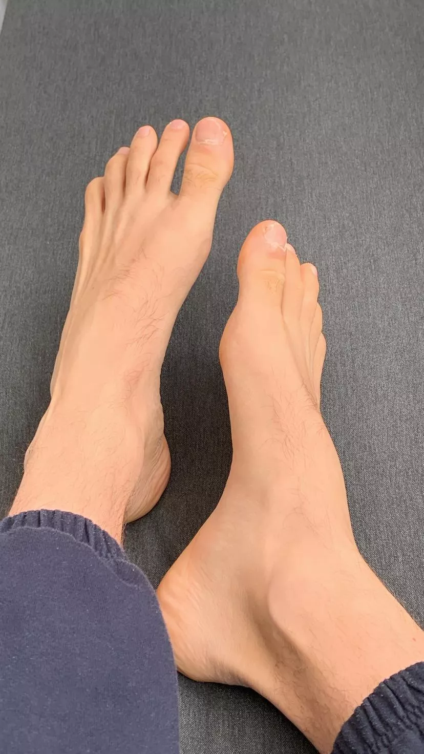 You’re my footstool, I relax. 