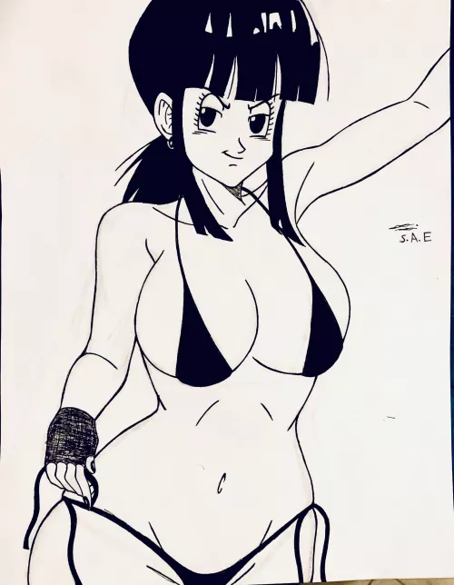 Drawing a sexy Chi Chi (Saquanarts)