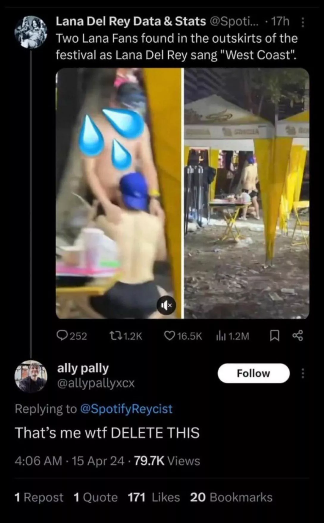 During Lana's best song no less!