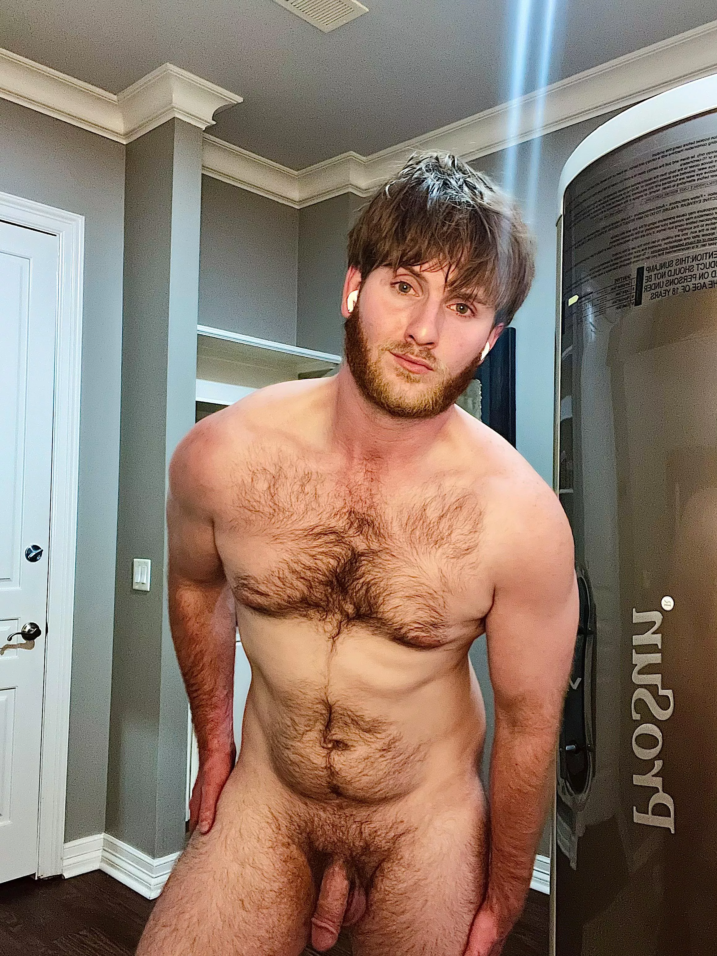 Enough fur to keep you warm while I hold you up against my chest i think ;) 