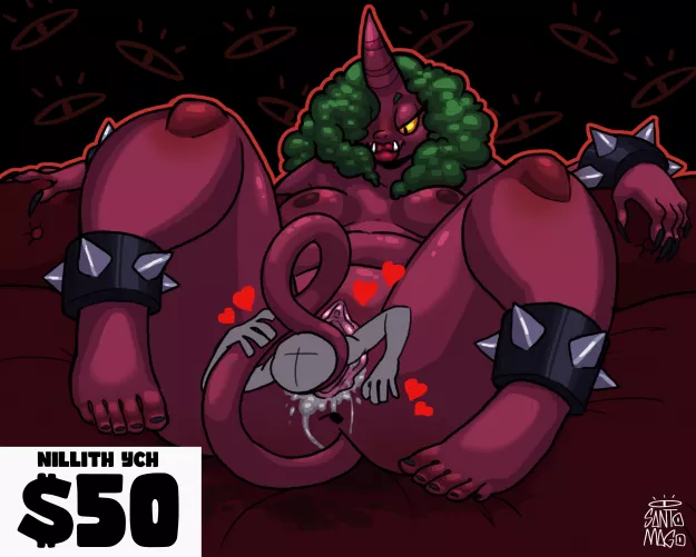 Hey guys!! Today is my (un)birthday and I tought it would be a good day to release a YCH sale starring my original character Nillith, giving lots of love to her favorite pet. I will make available 5 slots, but if you really enjoy it I will make more. DM 