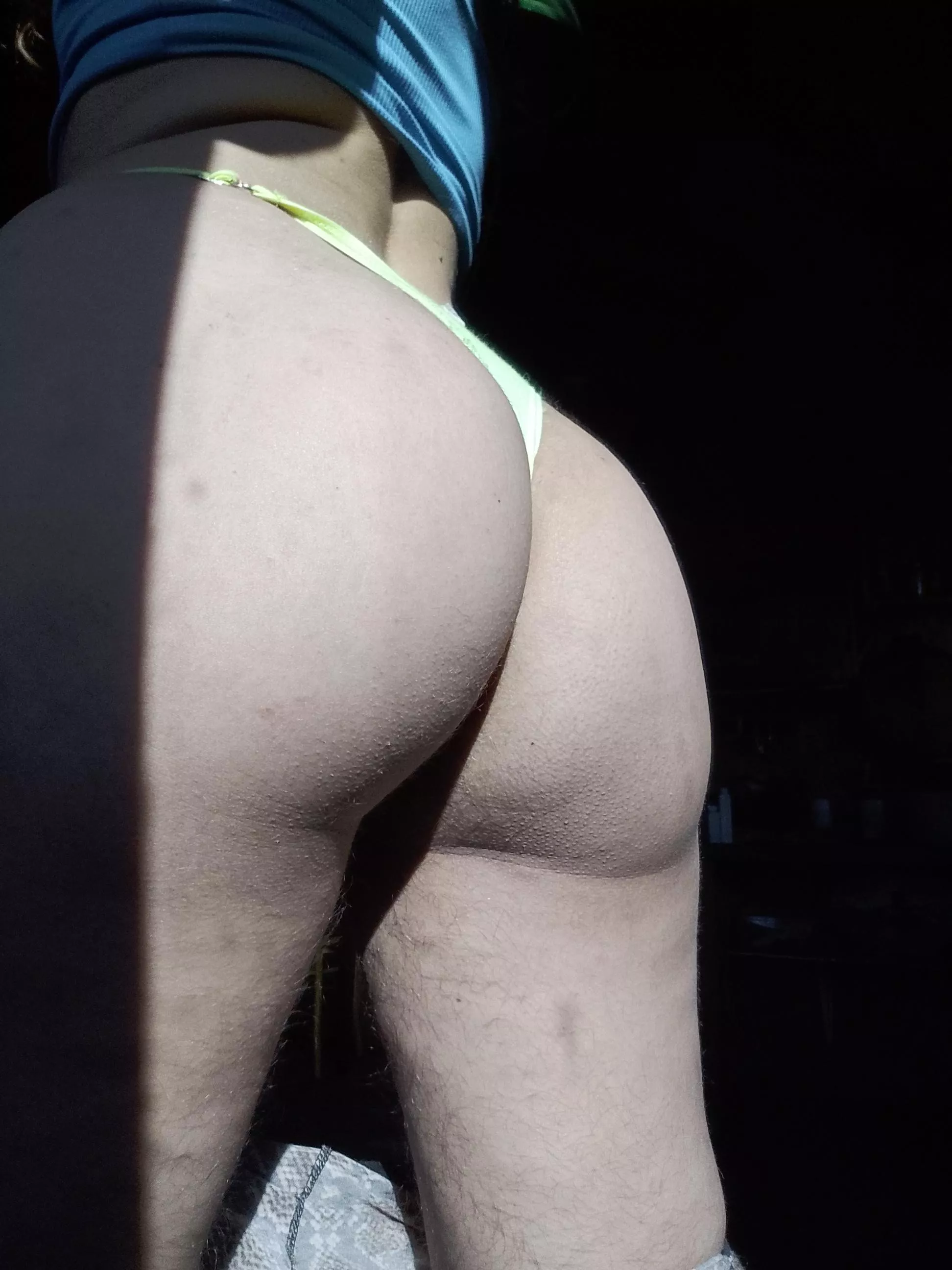 Hope you can see my hairy leg