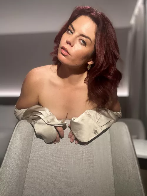 Just a tease with a little bit of satin showing