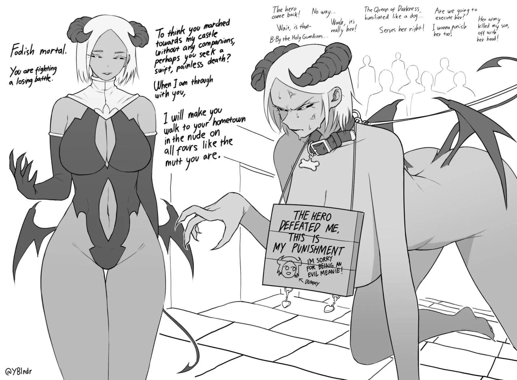 Killing a demon of her power was impossible but breaking her was an easy task no matter what the cumdump says