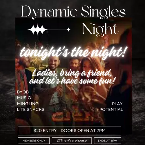 LADIES! tag friend and come join us and meet some like minded gentleman..TONIGHT! 7P-11P