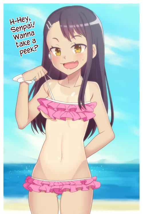 Nagatoro's cute swimsuit 