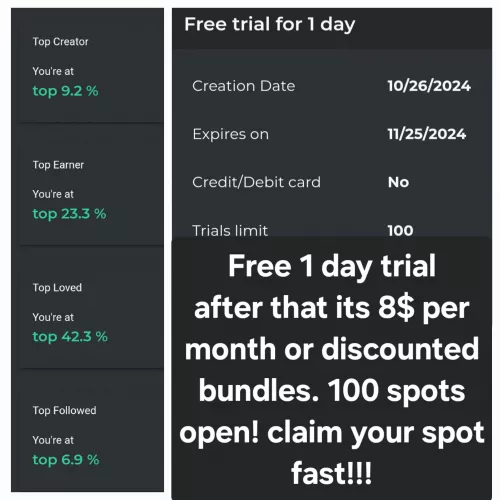 Please enjoy this 1 day trail link Free