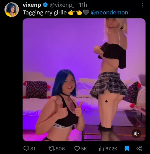 vixenp converting egirls