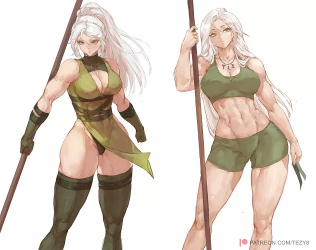 White-haired woman warrior (by me)