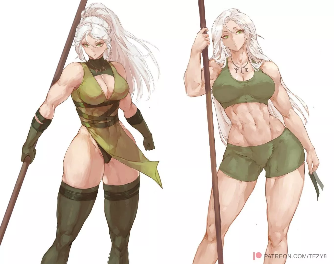 White-haired woman warrior (by me)
