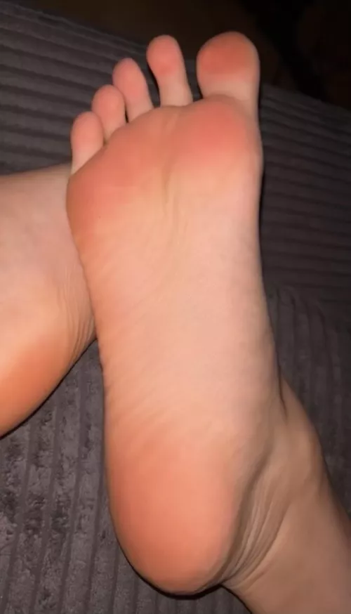 Will you lick my pink soles?