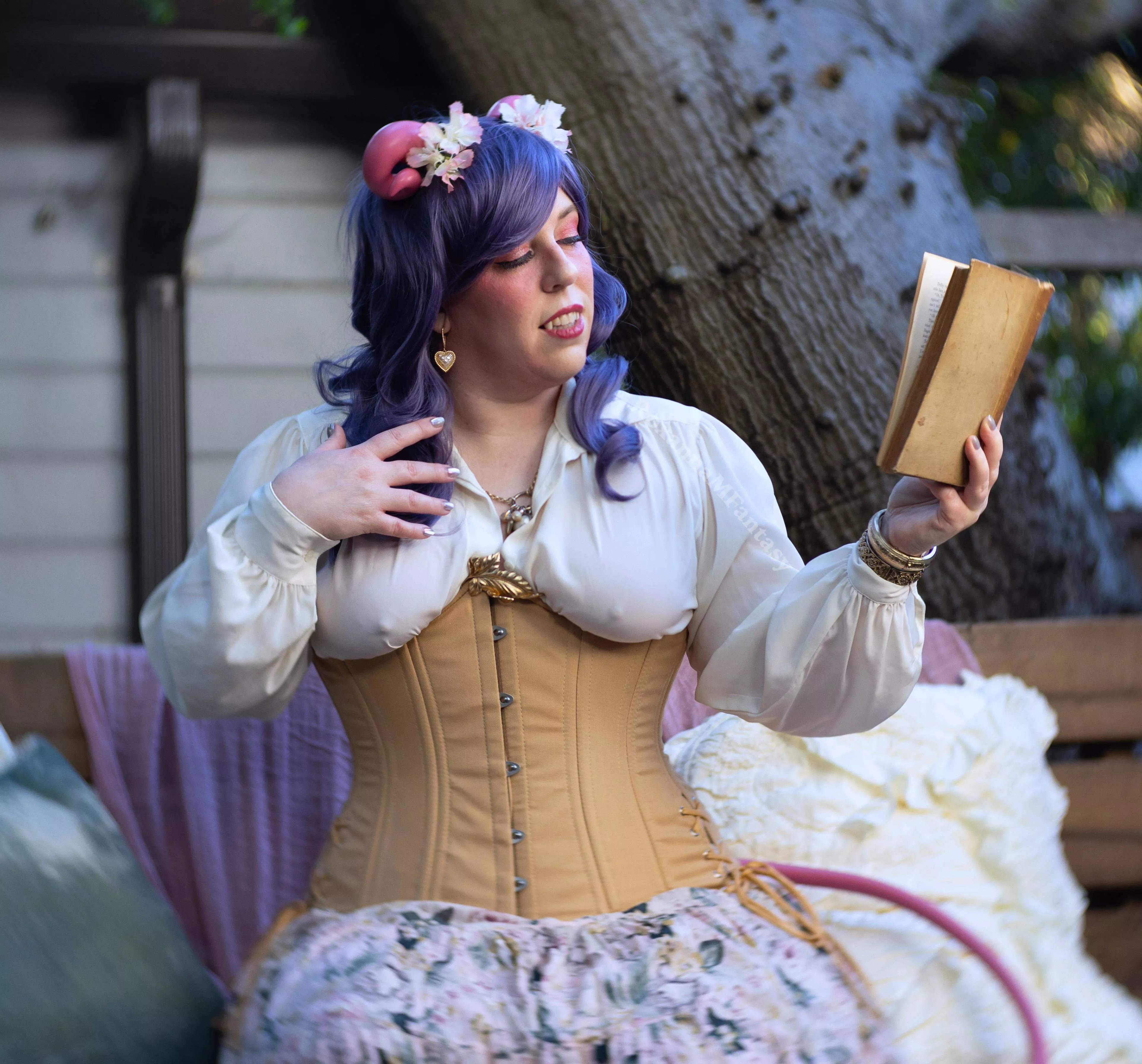 Would you risk distracting her while she's trying to read?