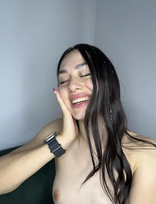 Your semen belongs to me, and my face