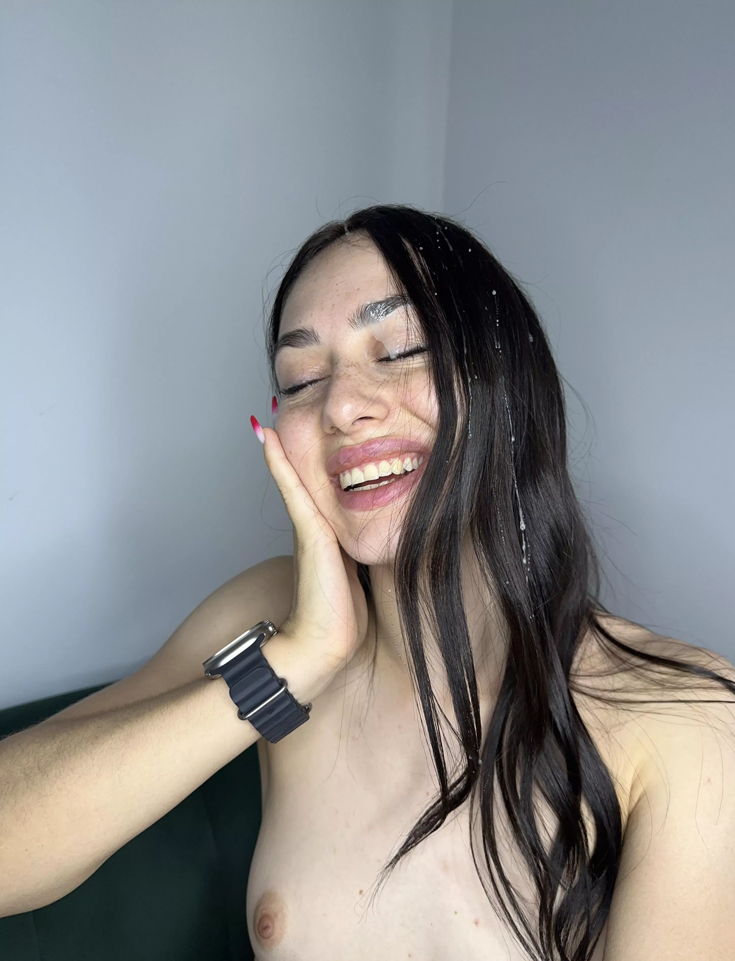 Your semen belongs to me, and my face