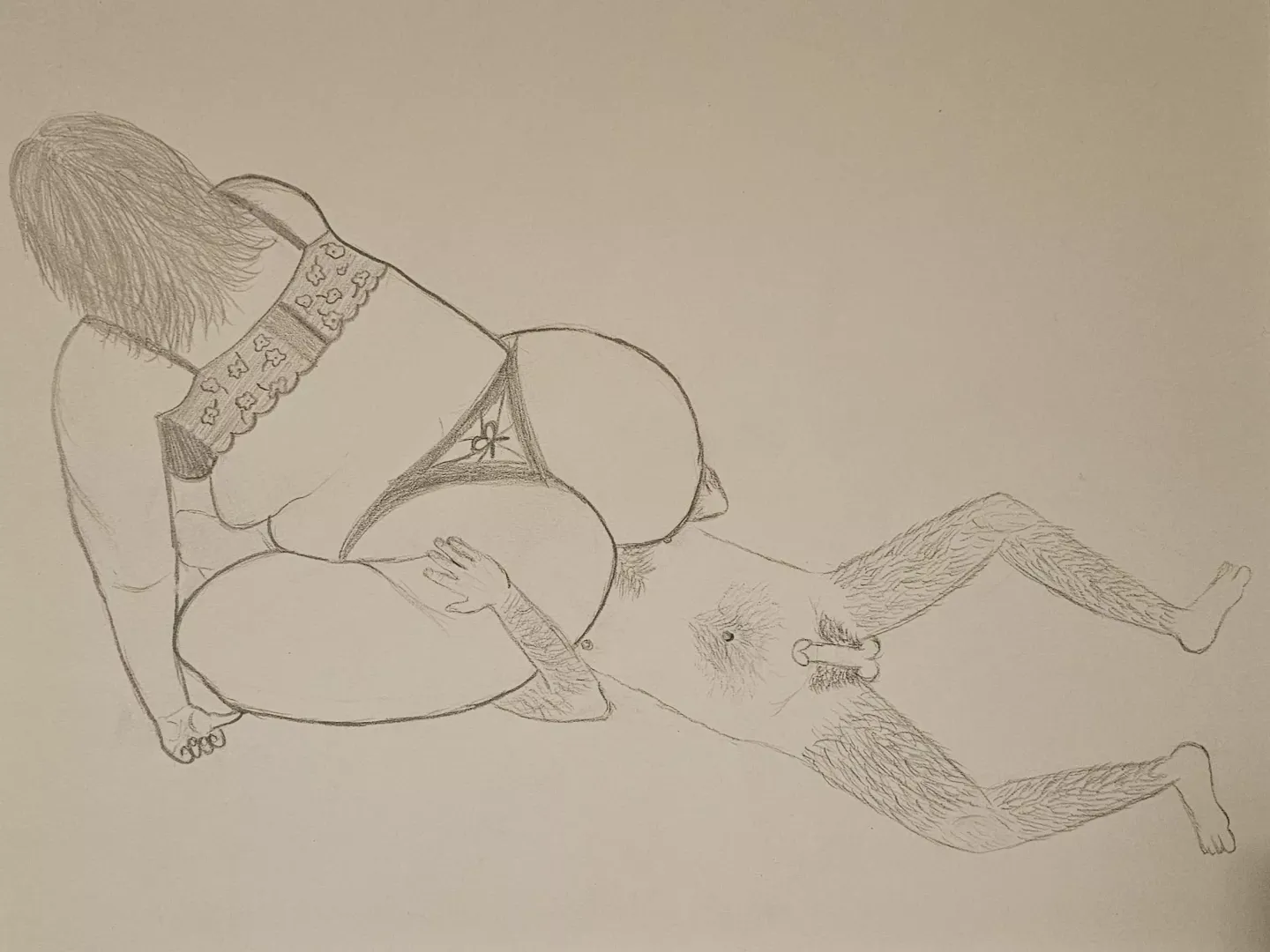 All I can think about is sitting on a fuzzy little cutie pie's face, so I drew it. 