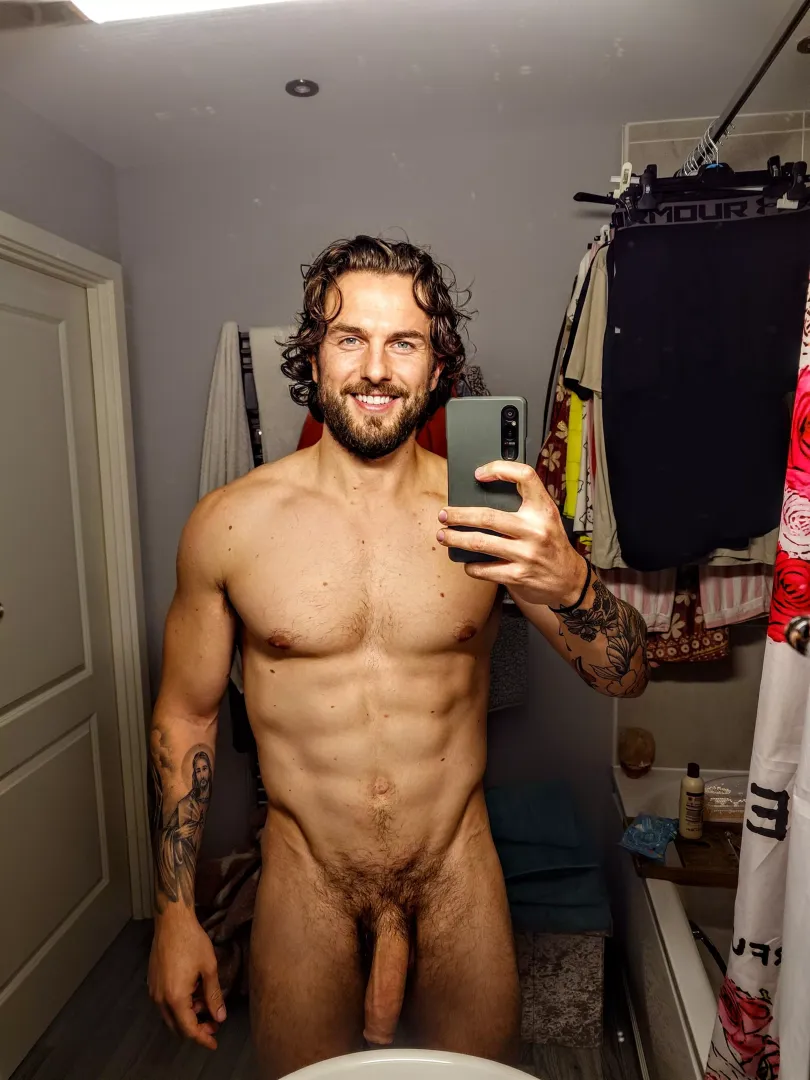 Big cock and a big smile 😊