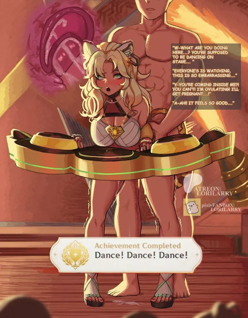 Doing a different kind of dance with Xilomen on stage (lorilary)
