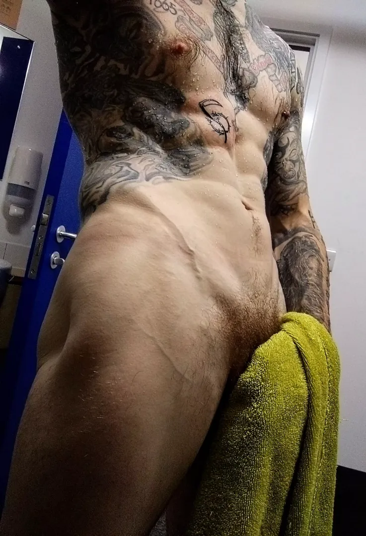 Freshly showered.