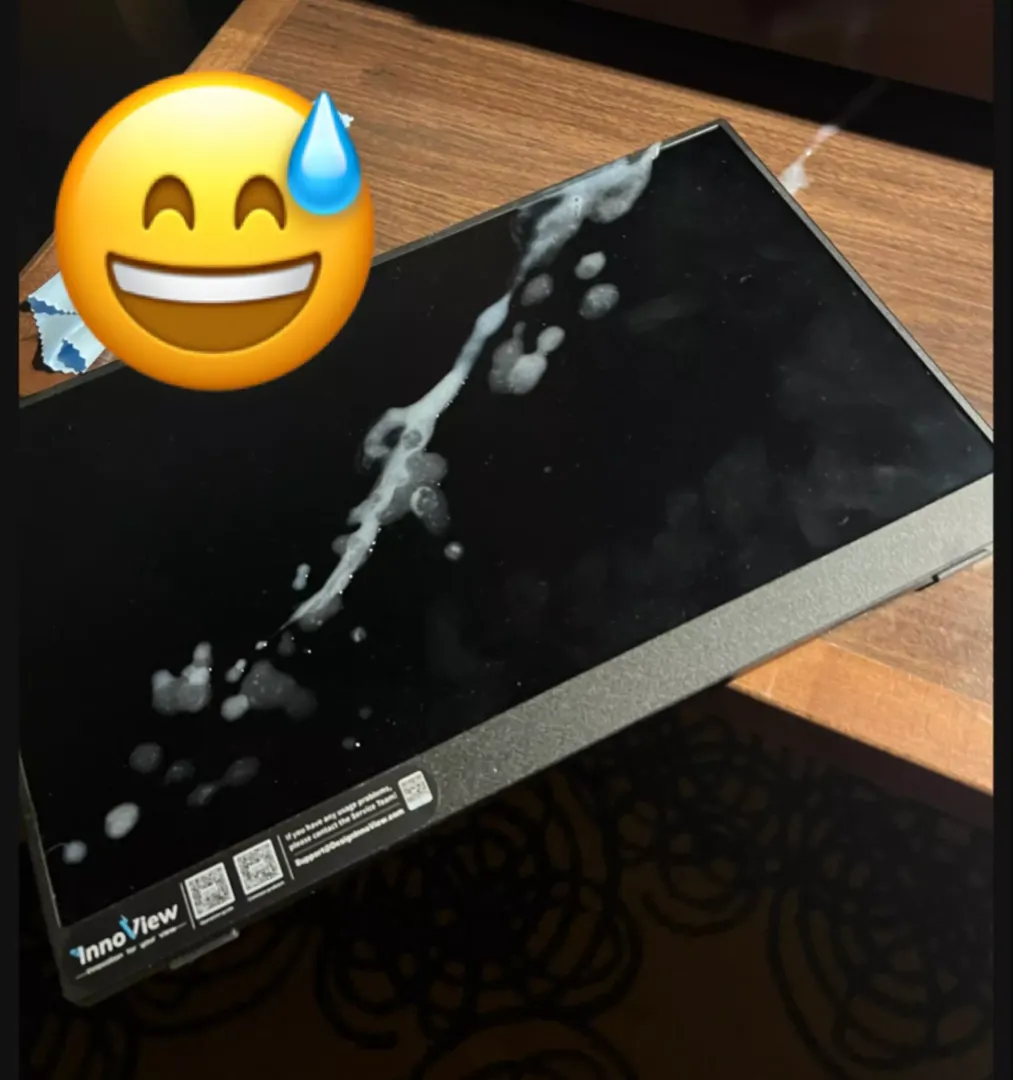 I am hoping I did not ruin my screen…💦💦💦