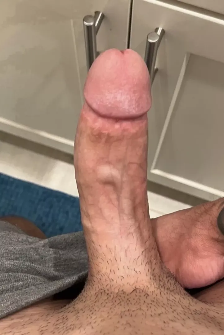 I bet my cockhead is bigger than your little cock that’s probably locked up in a chastity cage already 😈🤭🤭