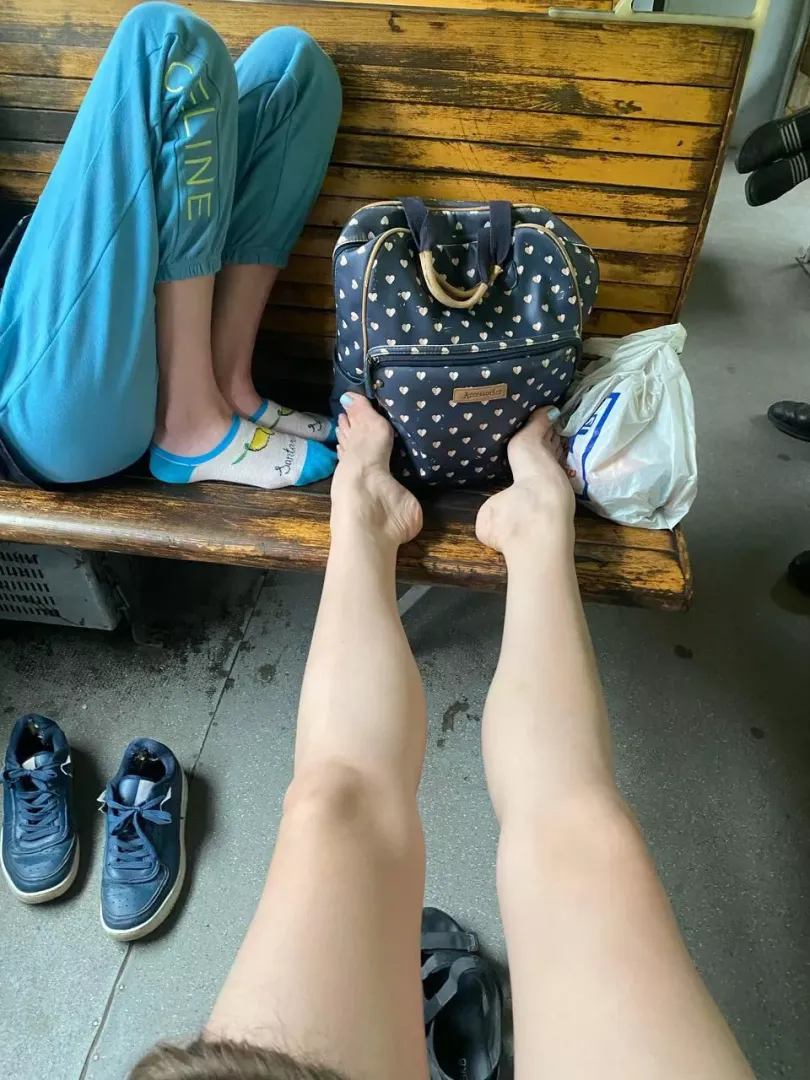 Let’s sniff my high arches, or you love socks?