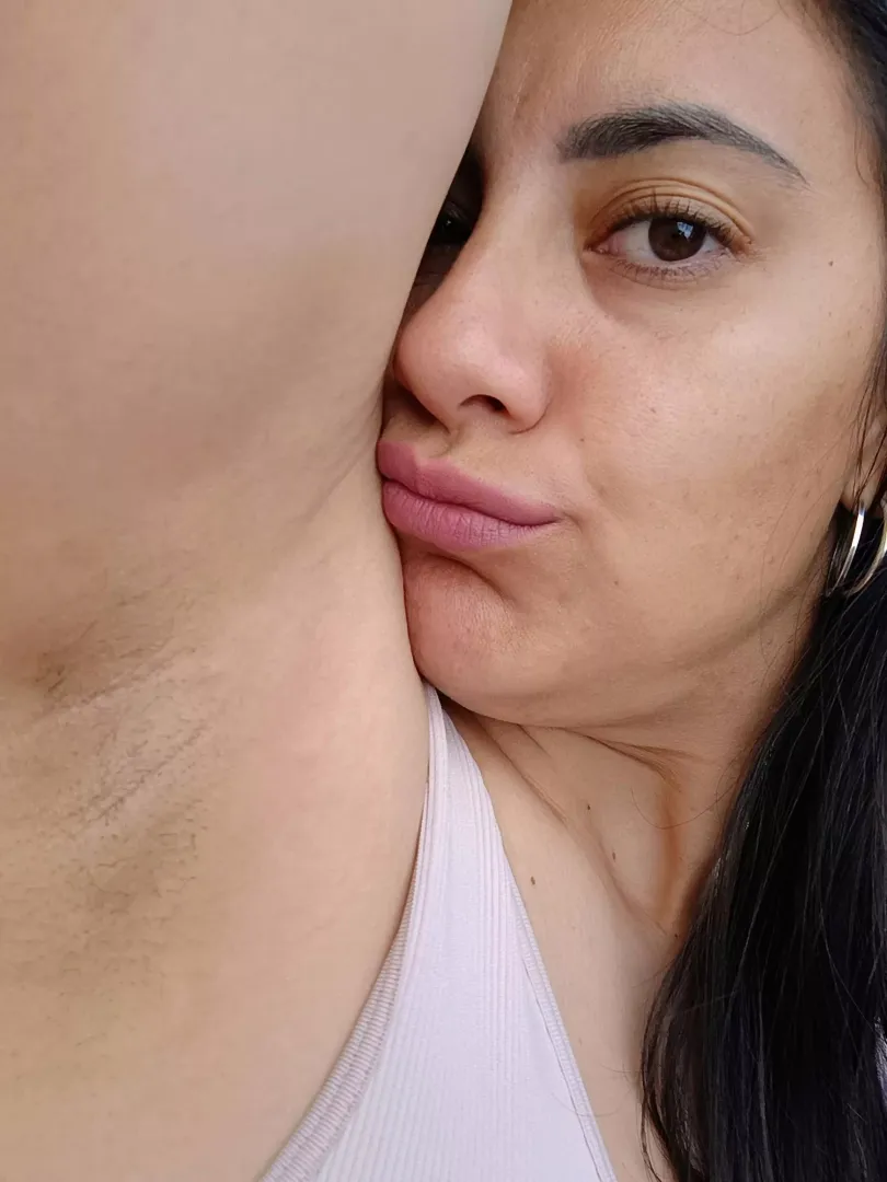 My sweaty armpits are ready for your tongue