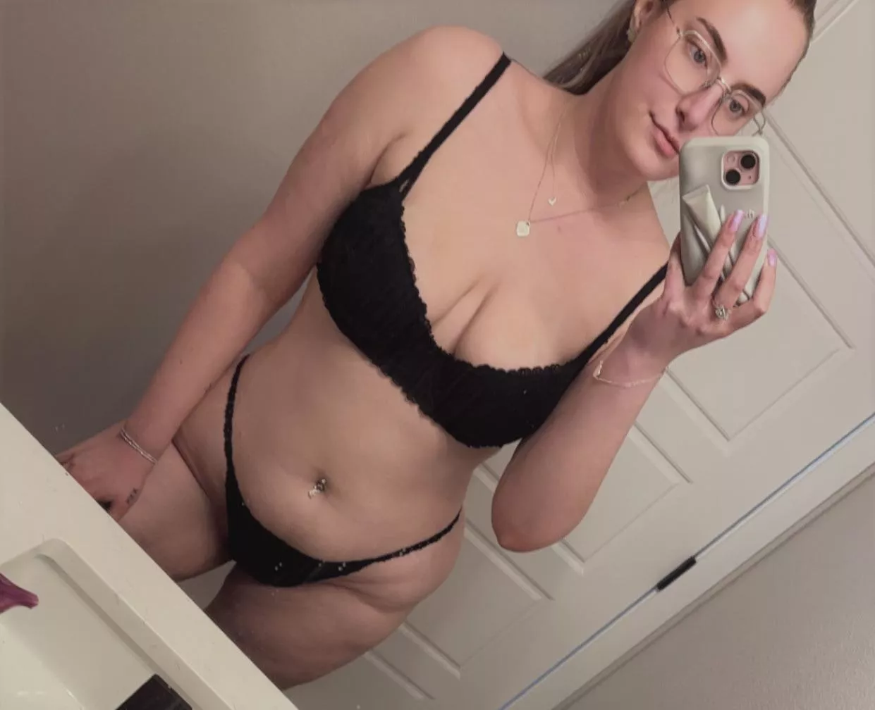 Basic black lingerie is always a good move