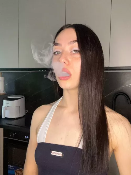 blowing smoke out of my mouth