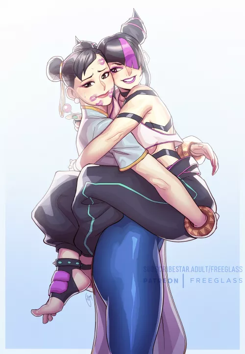 Chun-Li and Juri (FreeGlass)