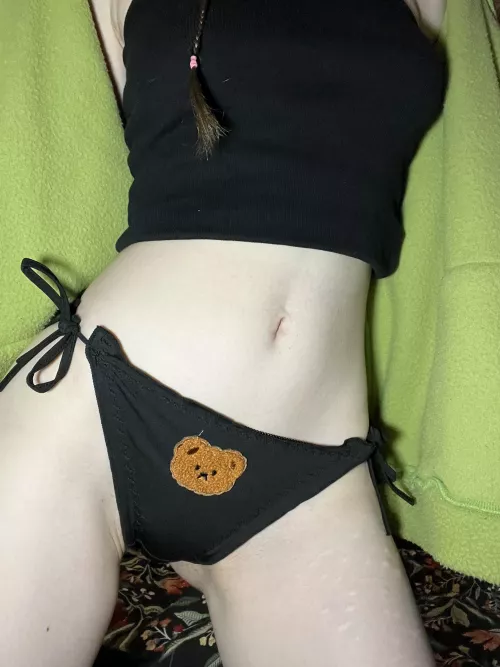 💚 cute panties with a teddy bear