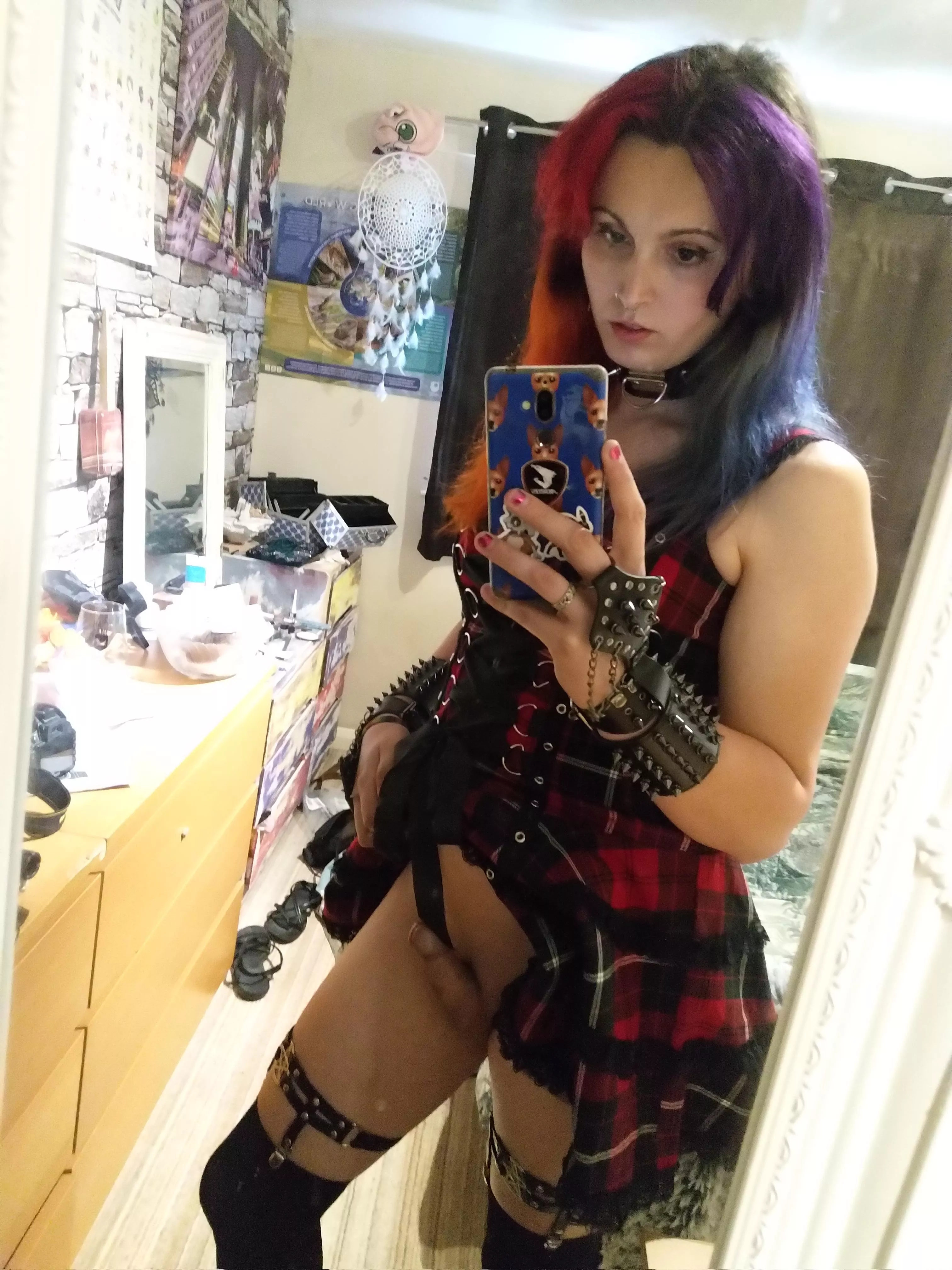 Goth girl cock x
