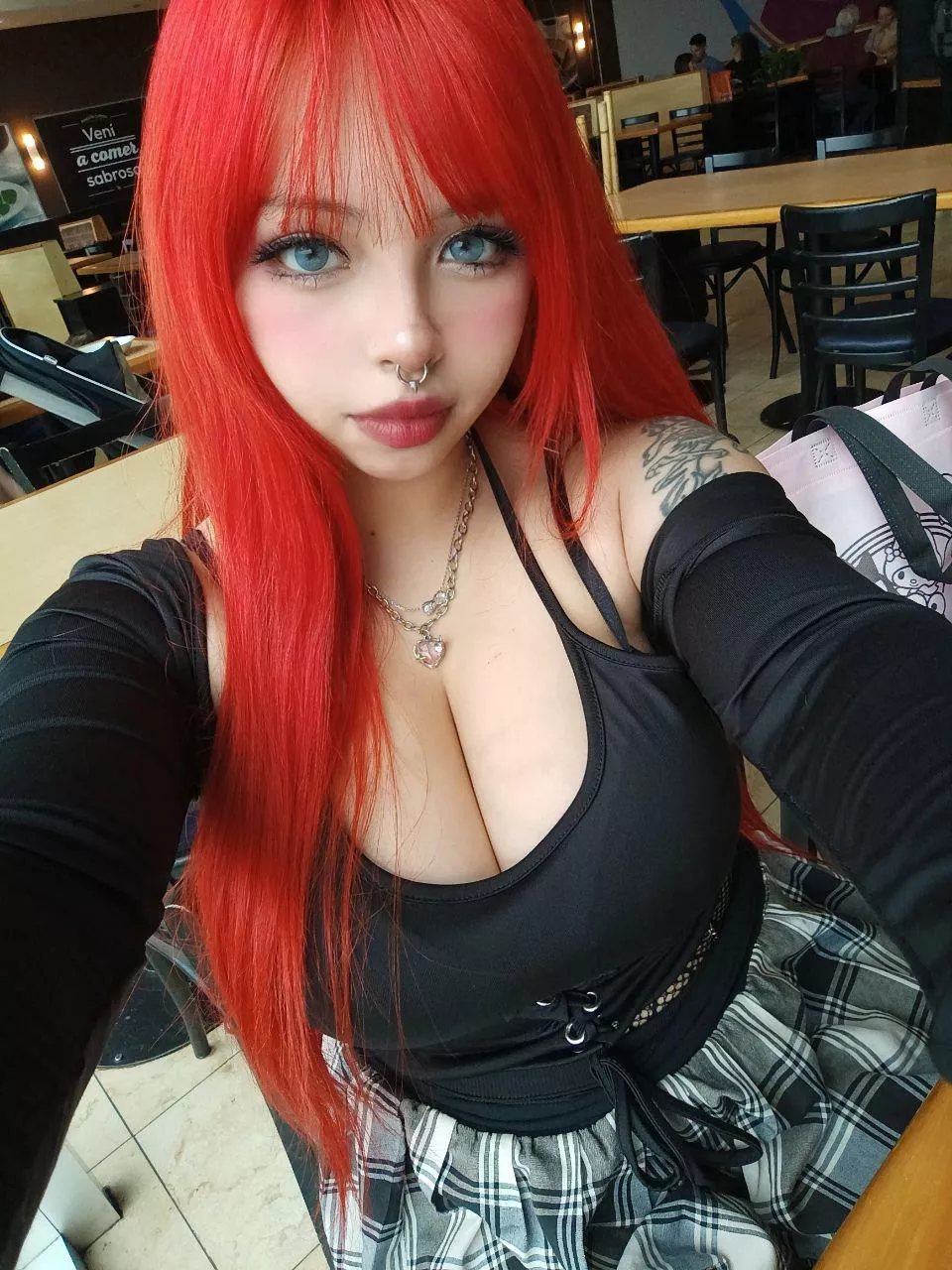 I bet you wanna do some bad stuffs while I'm wearing my skirt on public..