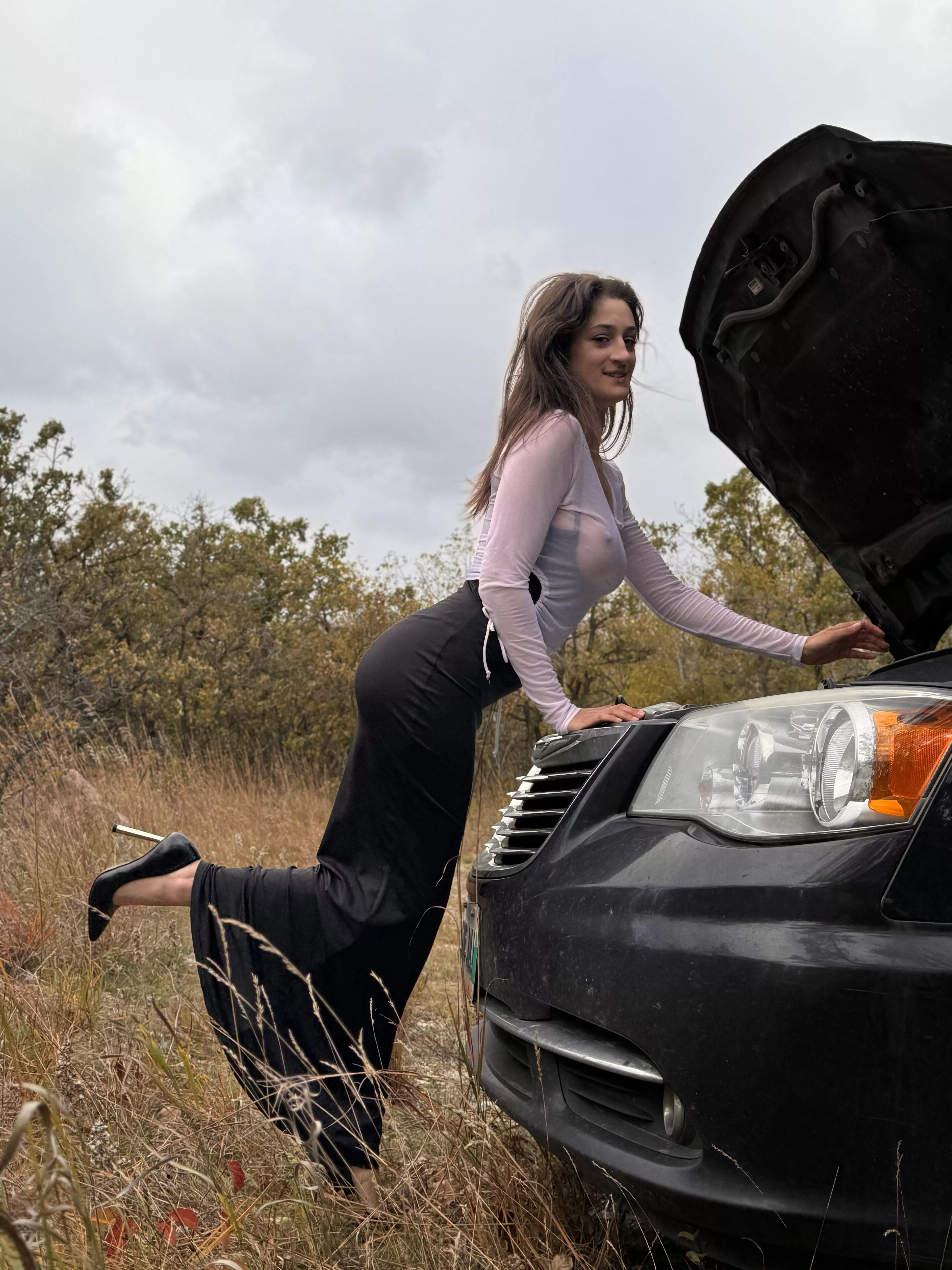 I want to leave the outfit and heels on while I get fucked!