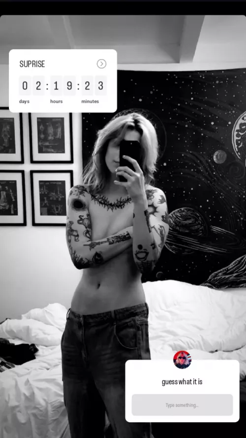 Instagram story a few minutes ago