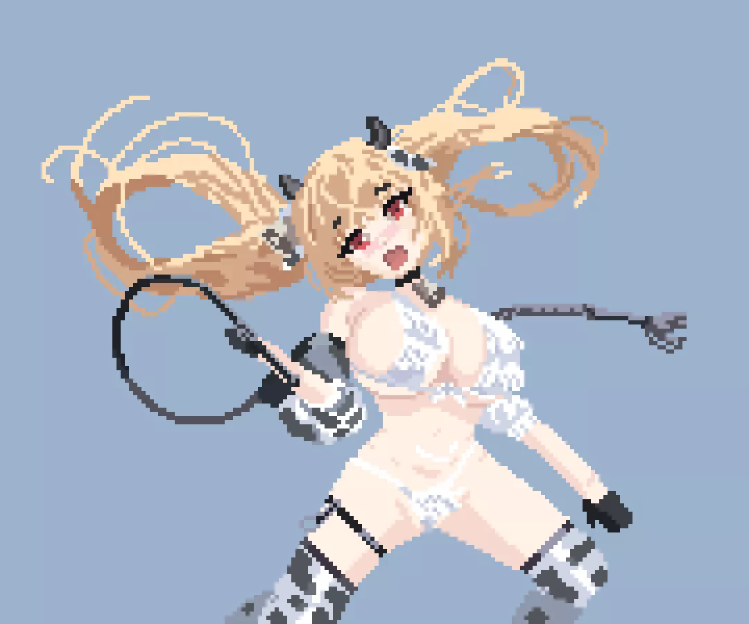 Kersaint cowgirl skin in pixel art