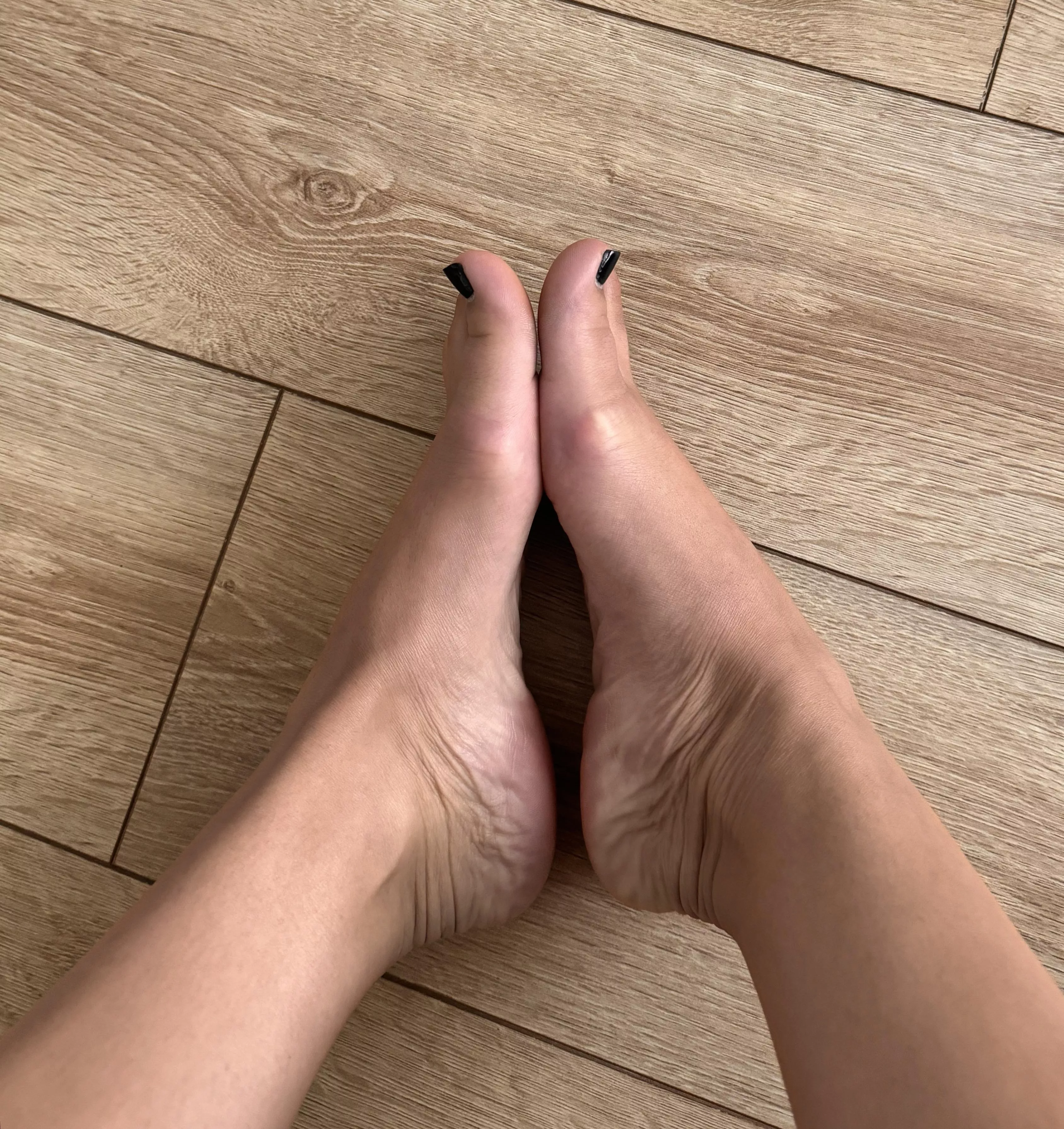 Lick my feet, starting at the heels and ending at each of my toes
