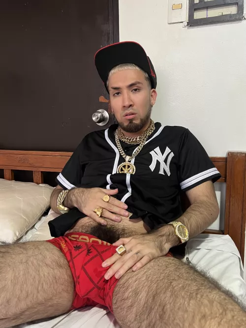 Listen up bitches who wants to smell what's under my underwear?