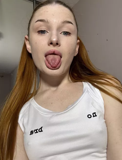 Love a load of cum on my tongue