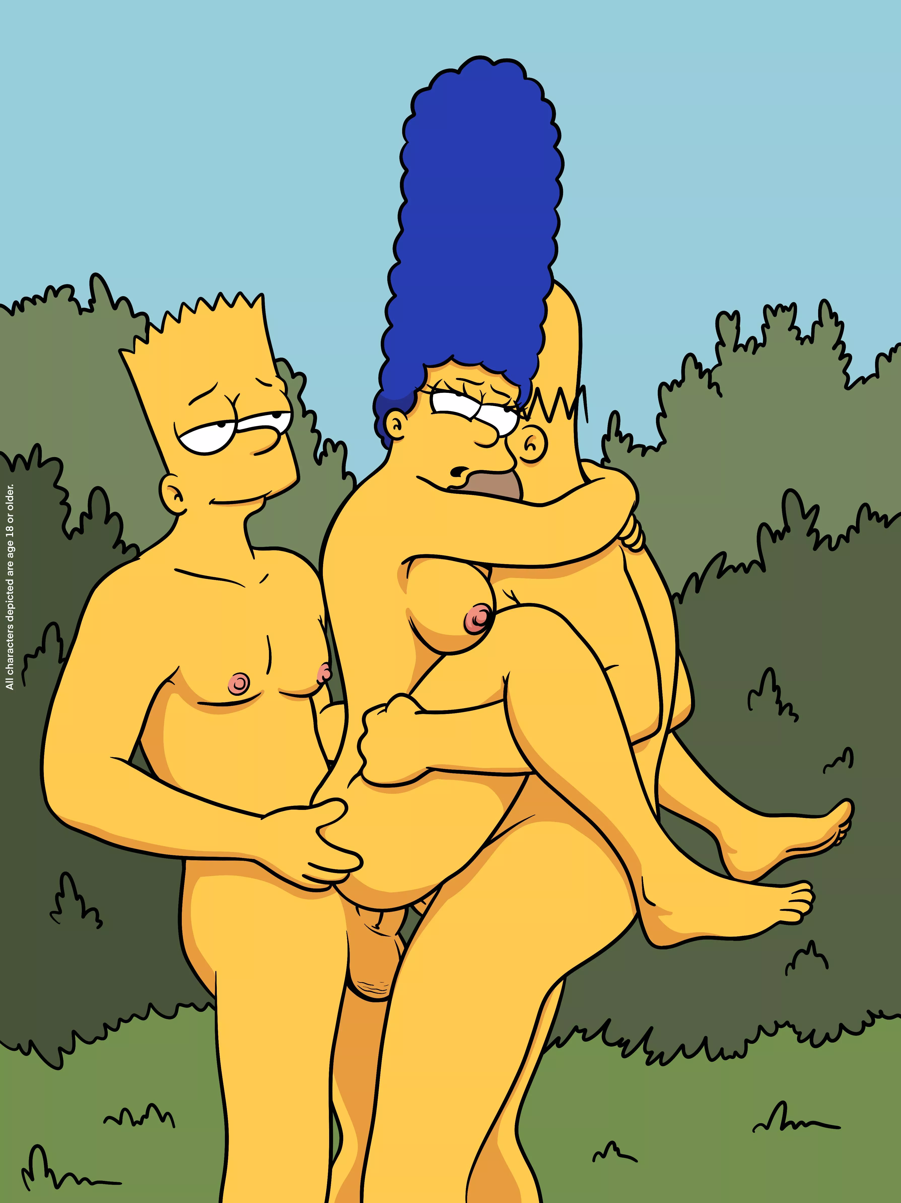 Marge Simpson, Bart Simpson, Homer Simpson [The Simpsons] (lockandlewd)