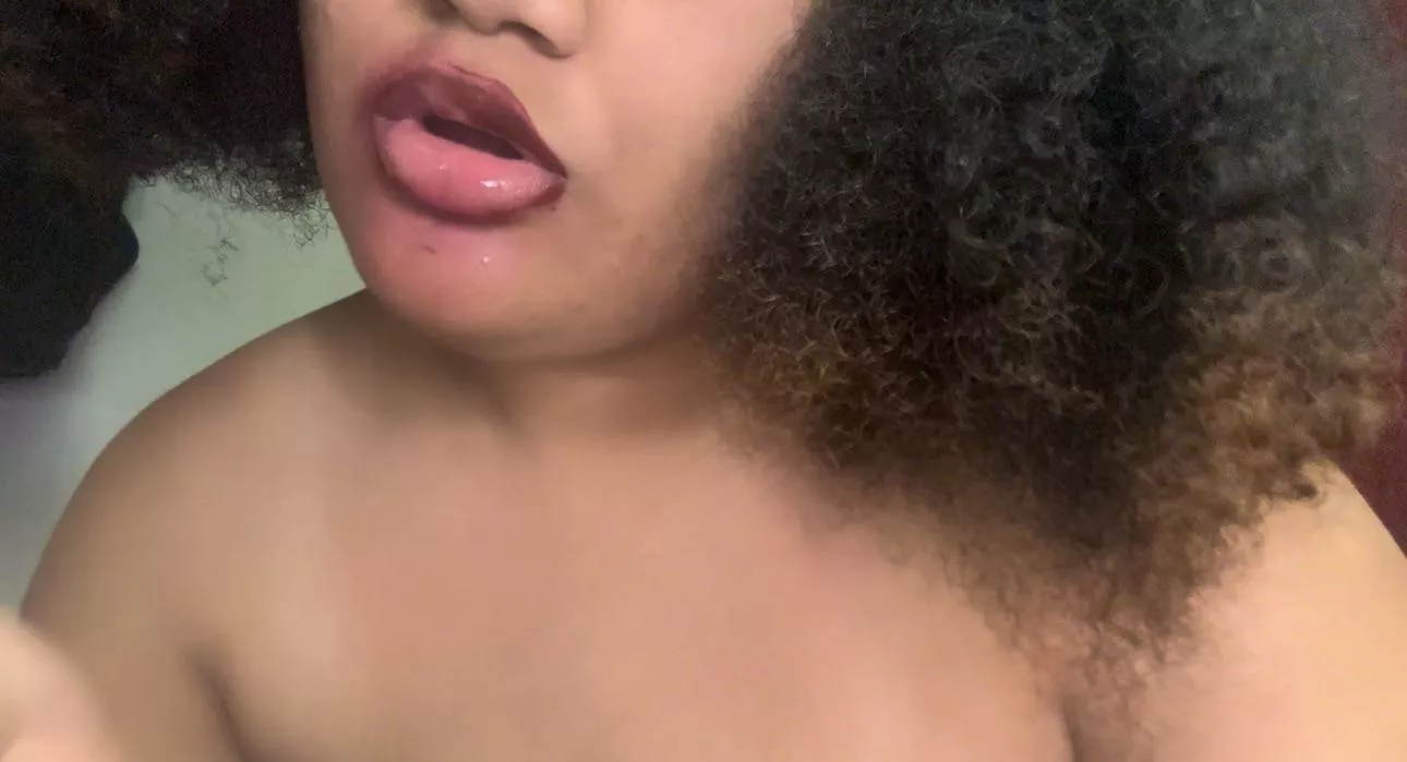 Messy lips after a video 💋