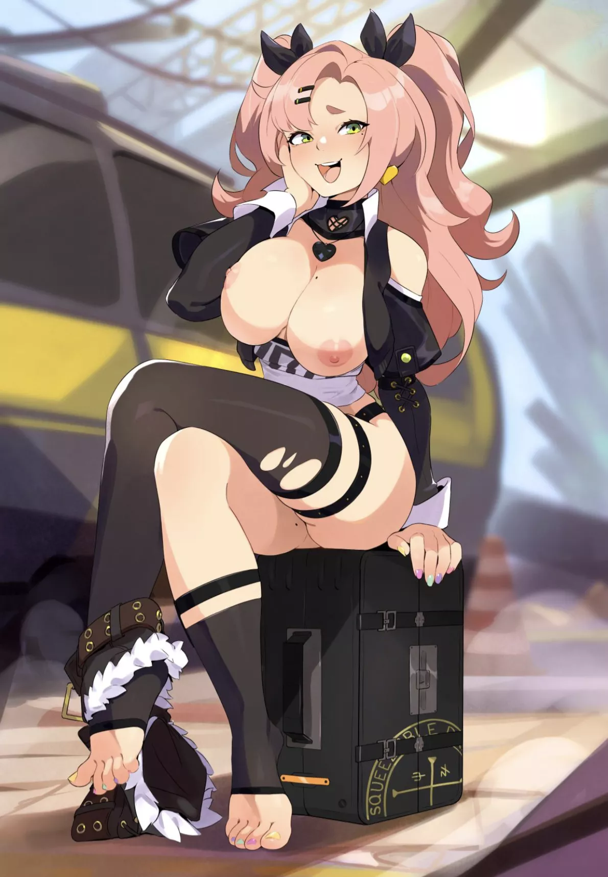 Nicole Demara catching train (squeezabledraws)