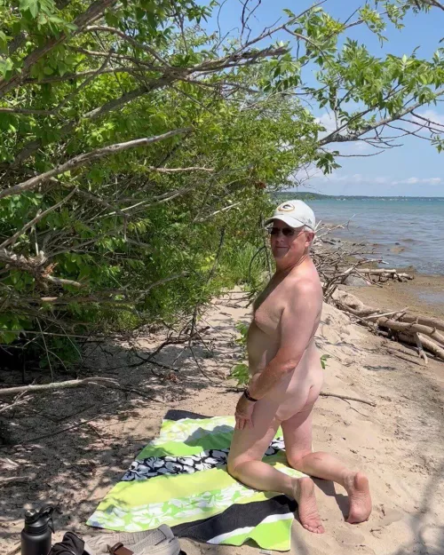 Remote Lake Michigan venue.