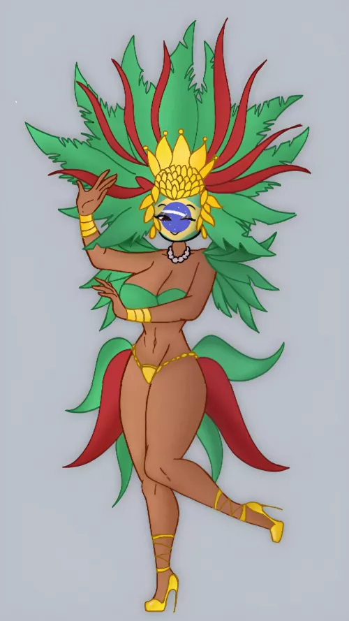 Samba Dancer Brazil 🇧🇷 (Made by me)