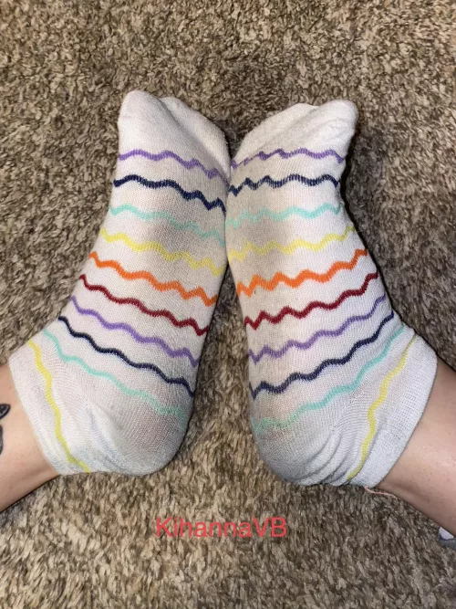 [selling] week worn socks ready to be shipped to you now!