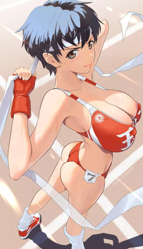 Sweaty Sakura on the Track [Street Fighter]